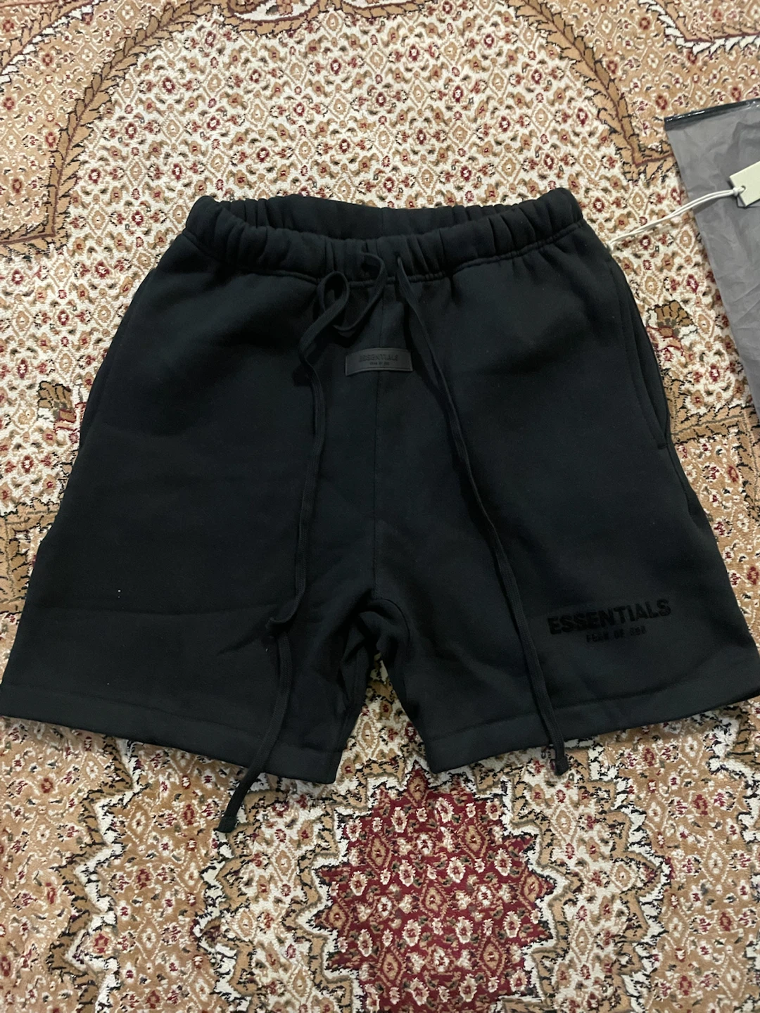 Fear of God Essentials Black Sweatshorts Size S