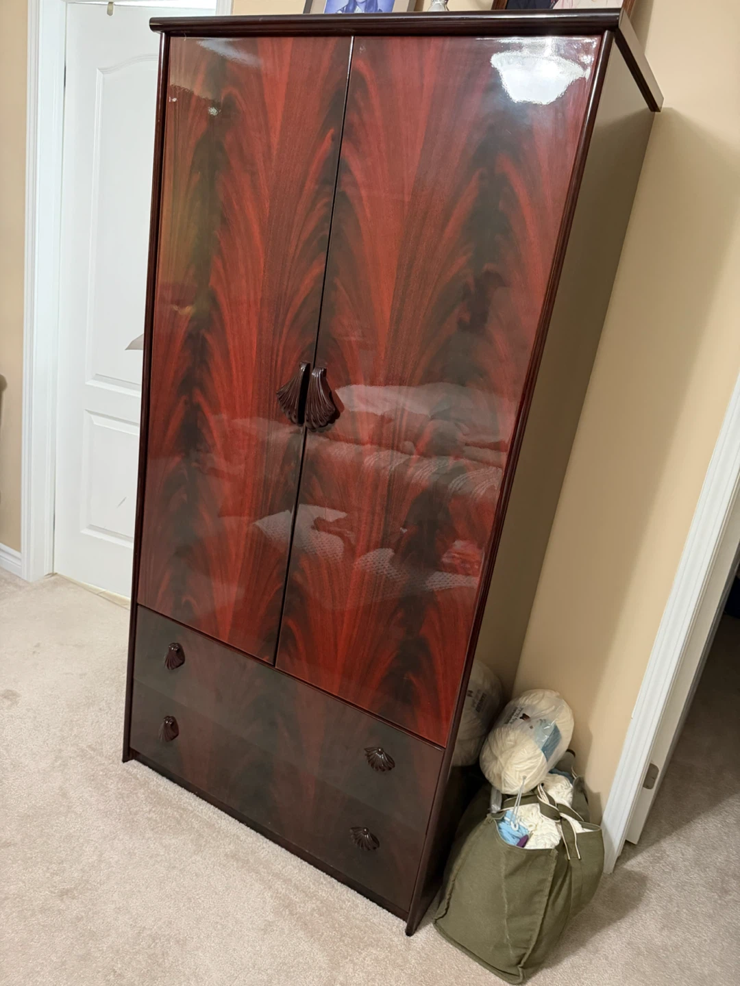 Vintage Armoire Wardrobe with Drawers - Italian furniture - photo 3