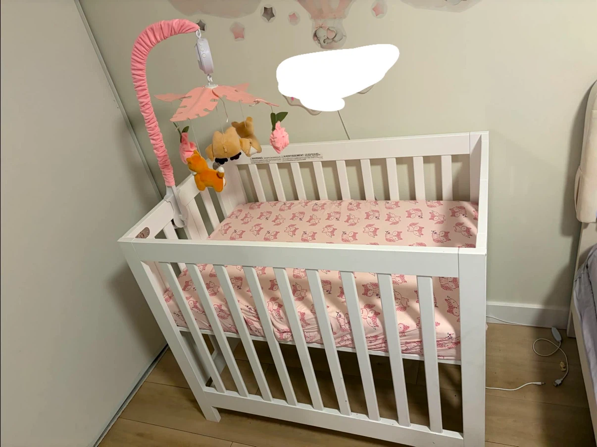 Origami White Baby crib