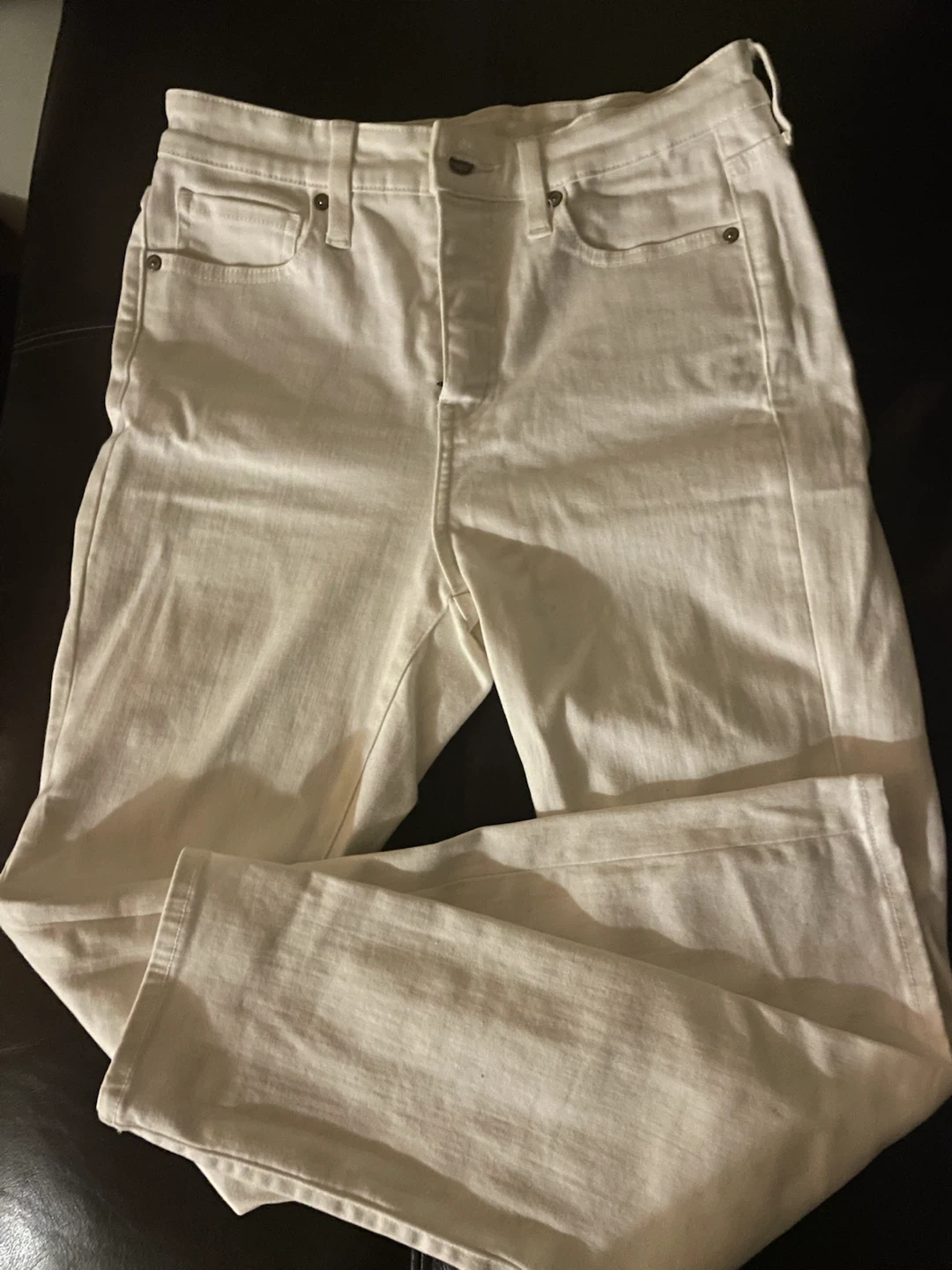 UNIQLO Women's White Jeans Size 26/66cm