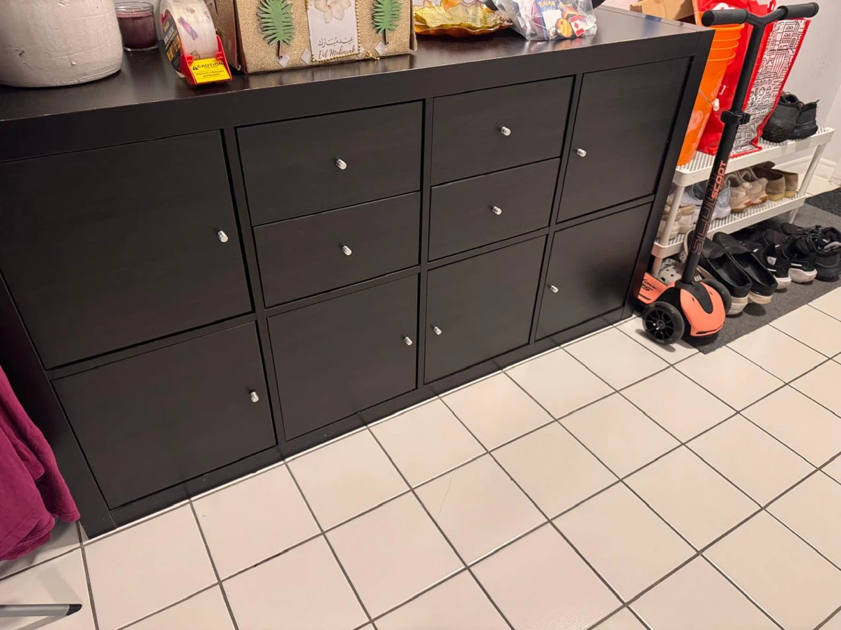 Black Cube Storage Unit