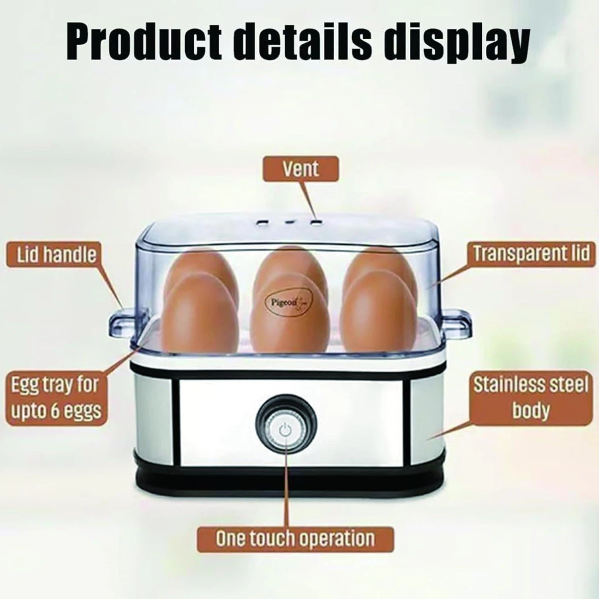 Pigeon Electric Egg Boiler Steamer
