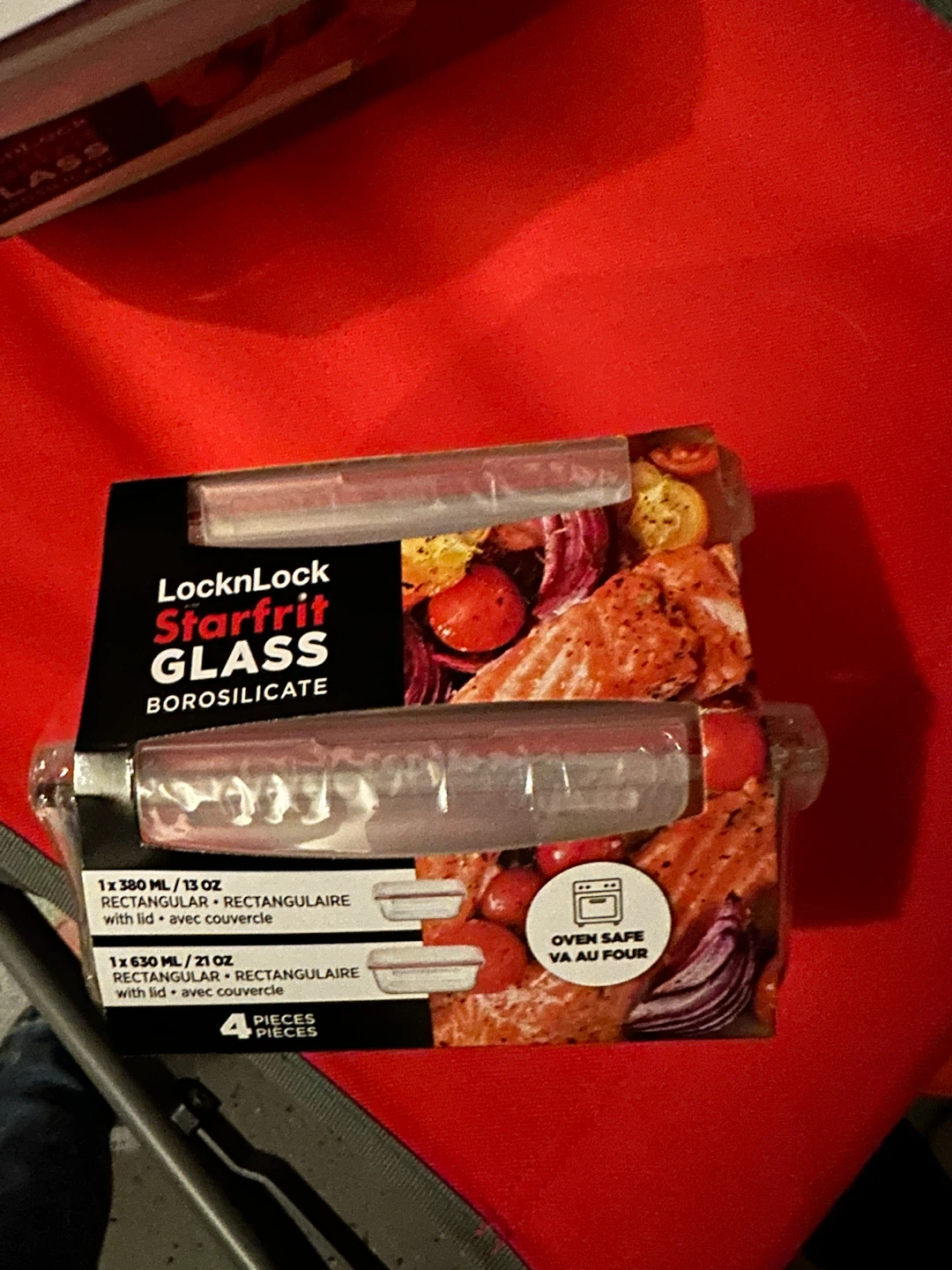 LocknLock Starfrit Glass Borosilicate Food Containers - Set of 4 - photo 2