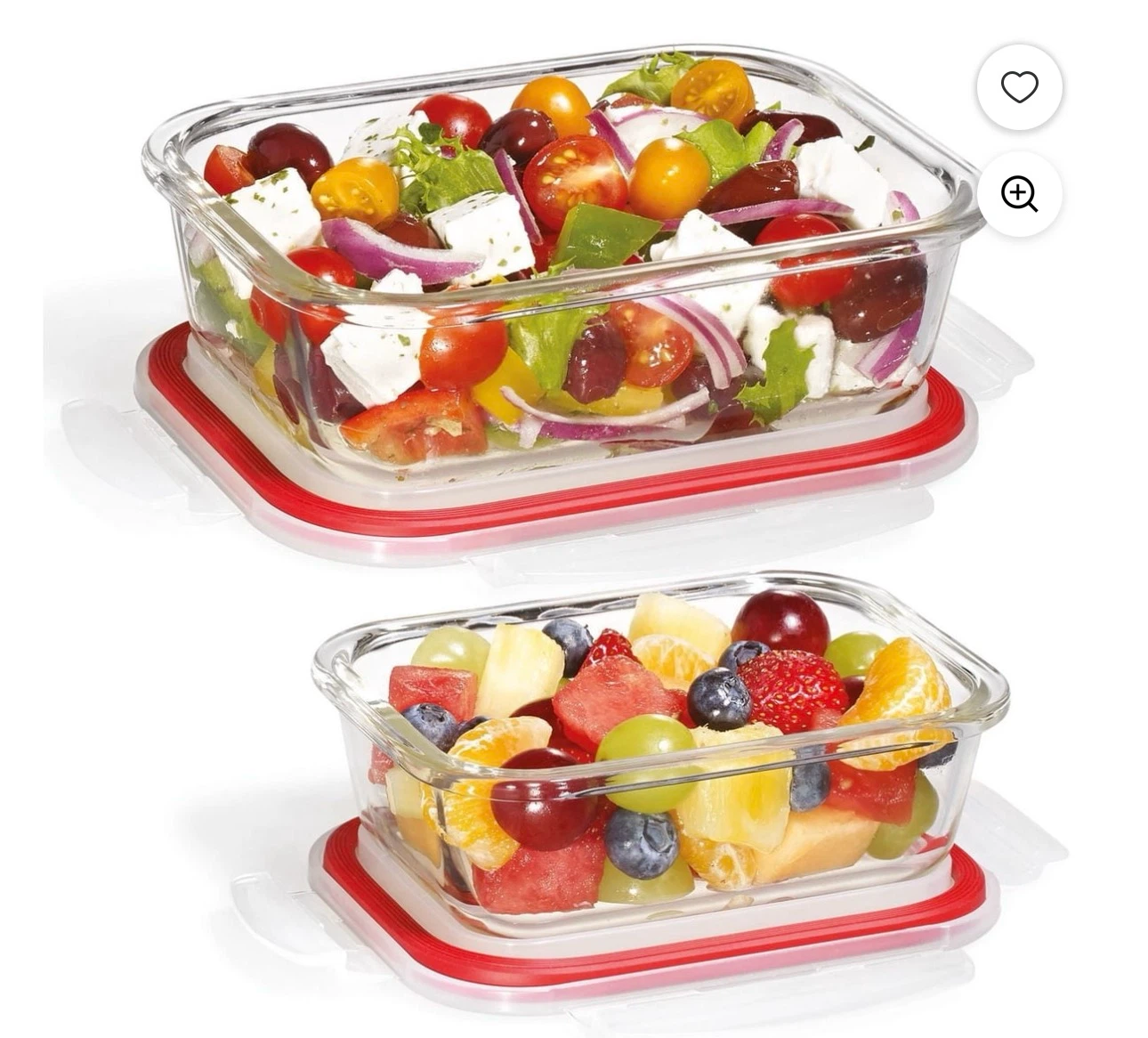 LocknLock Starfrit Glass Borosilicate Food Containers - Set of 4 - photo 3