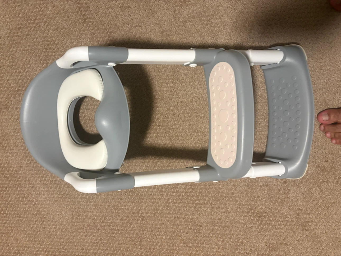Grey and White Potty Training Seat