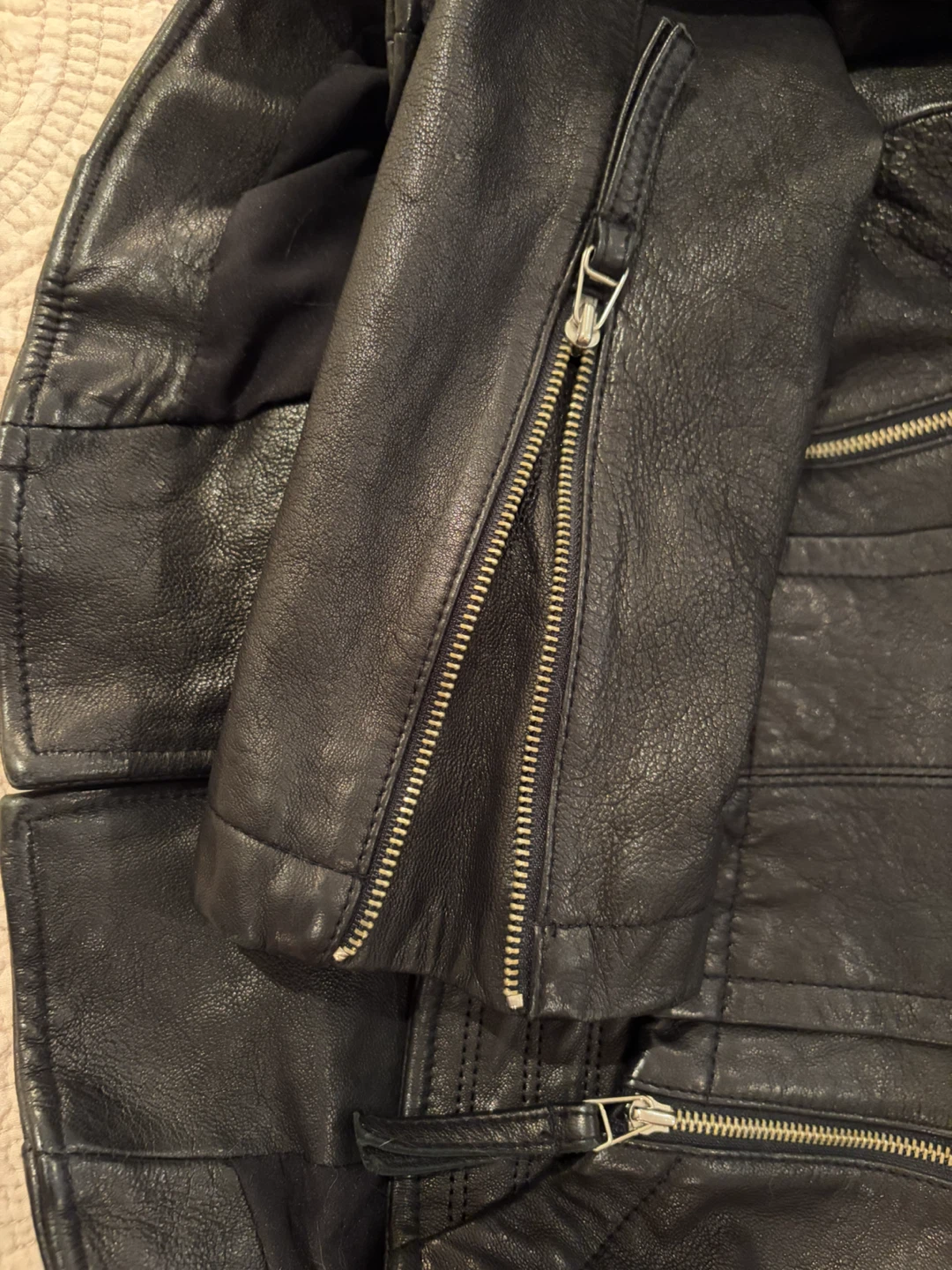 🍒Excellent leather jacket from Korea - photo 2