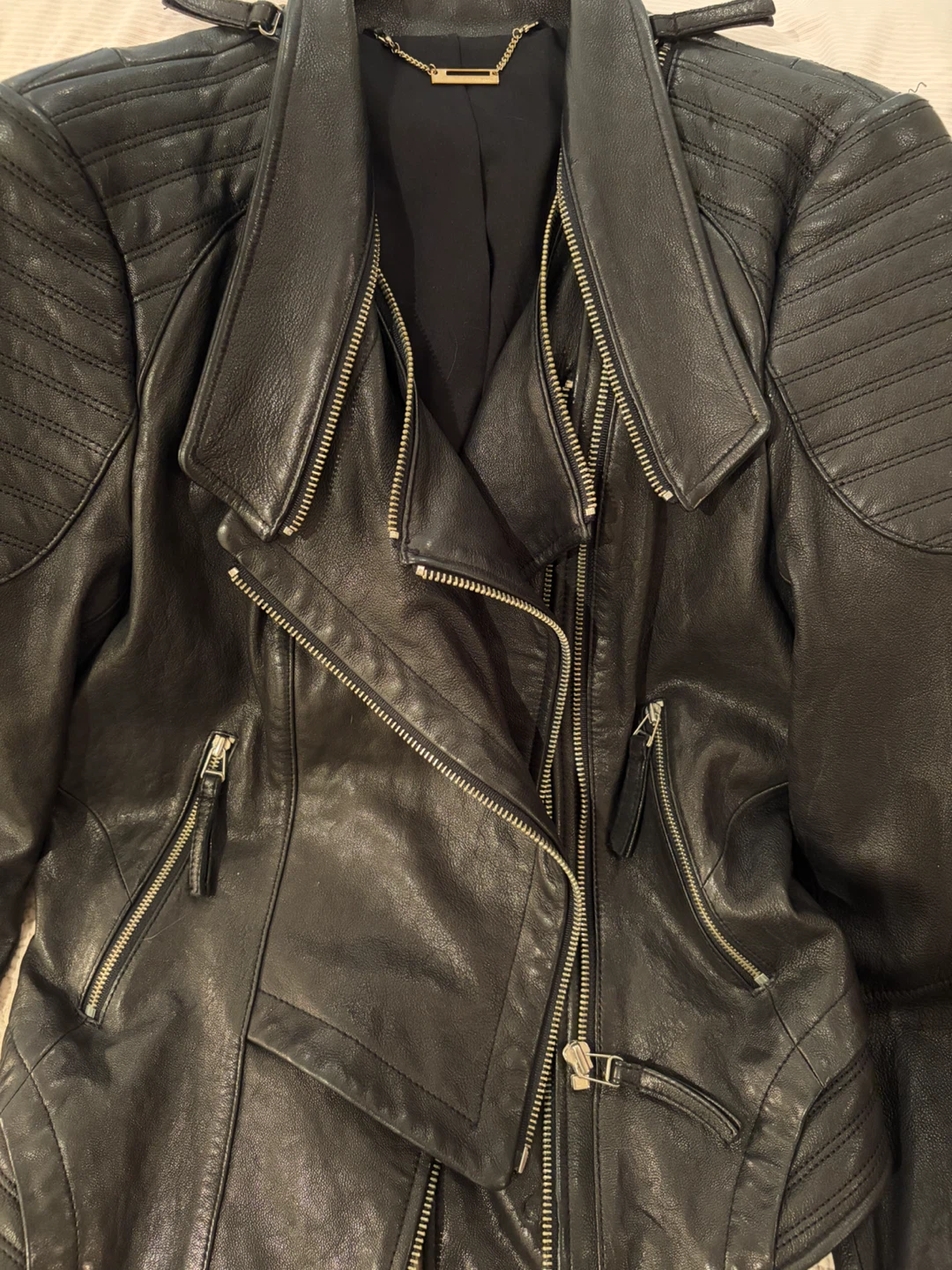 🍒Excellent leather jacket from Korea - photo 5