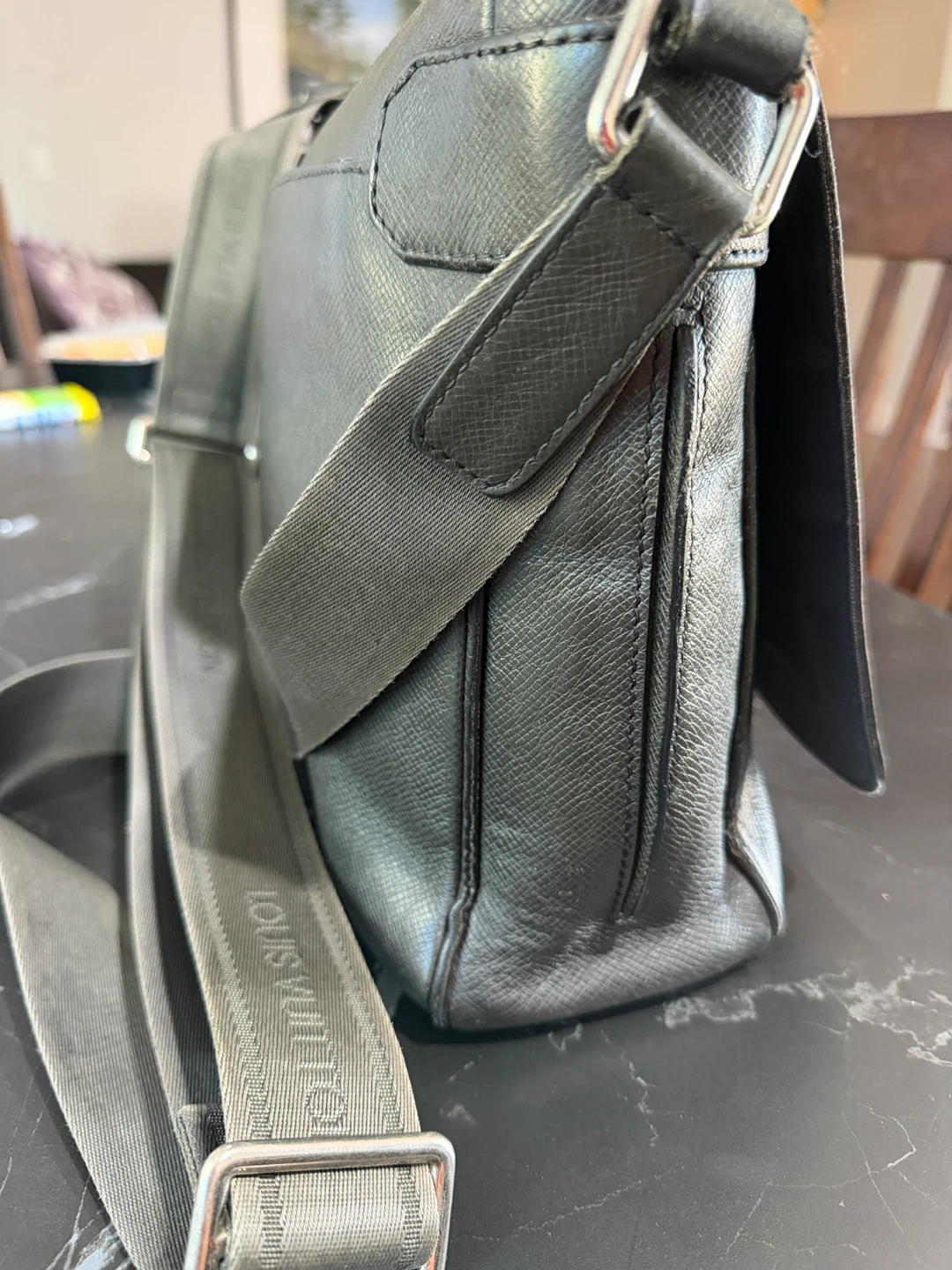 Authentic Louis Vuitton Taiga Messenger Bag - photo 2