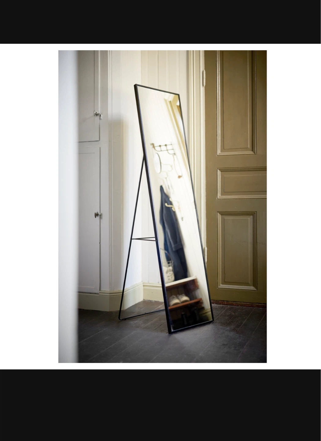 Full Length Standing Mirror with Decorative Top - photo 4