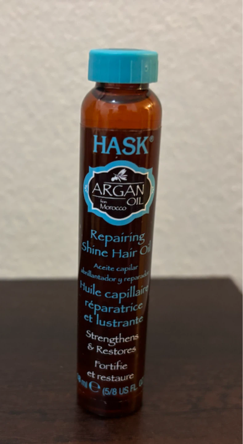 NEW-HASK Argan Oil Repairing Shine Hair Oil 5/8 US FL OZ