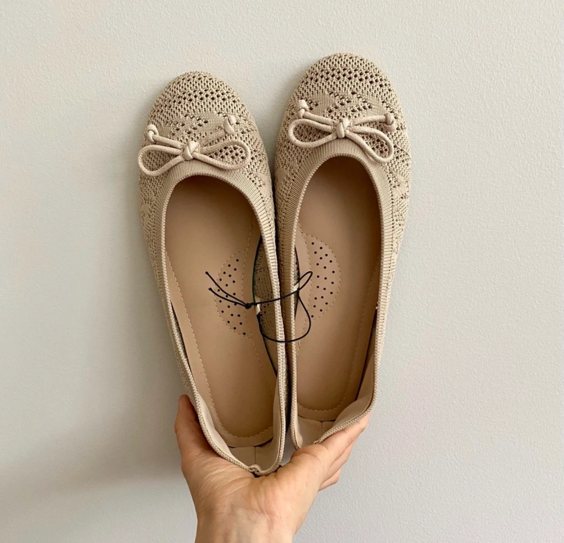 Women's Beige Ballet Flats