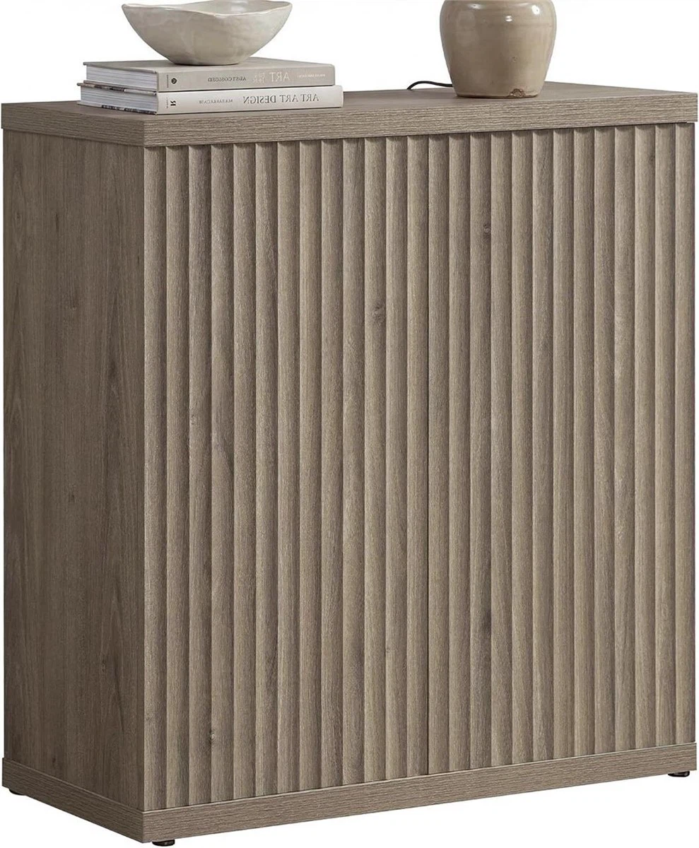 Fluted Wood Cabinet - photo 2