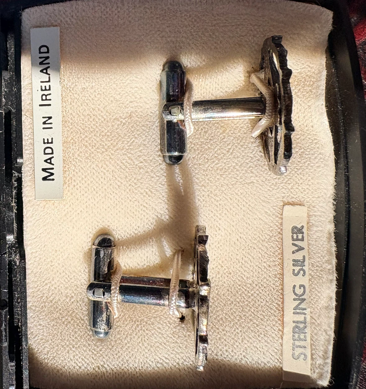 Sterling Silver Claddagh Cufflinks - Made in Ireland - photo 2