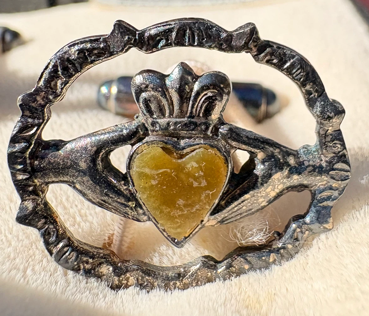 Sterling Silver Claddagh Cufflinks - Made in Ireland - photo 3