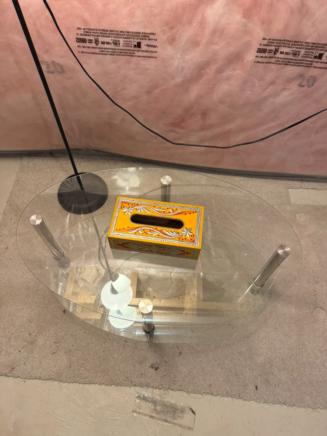 Oval Glass Coffee Table