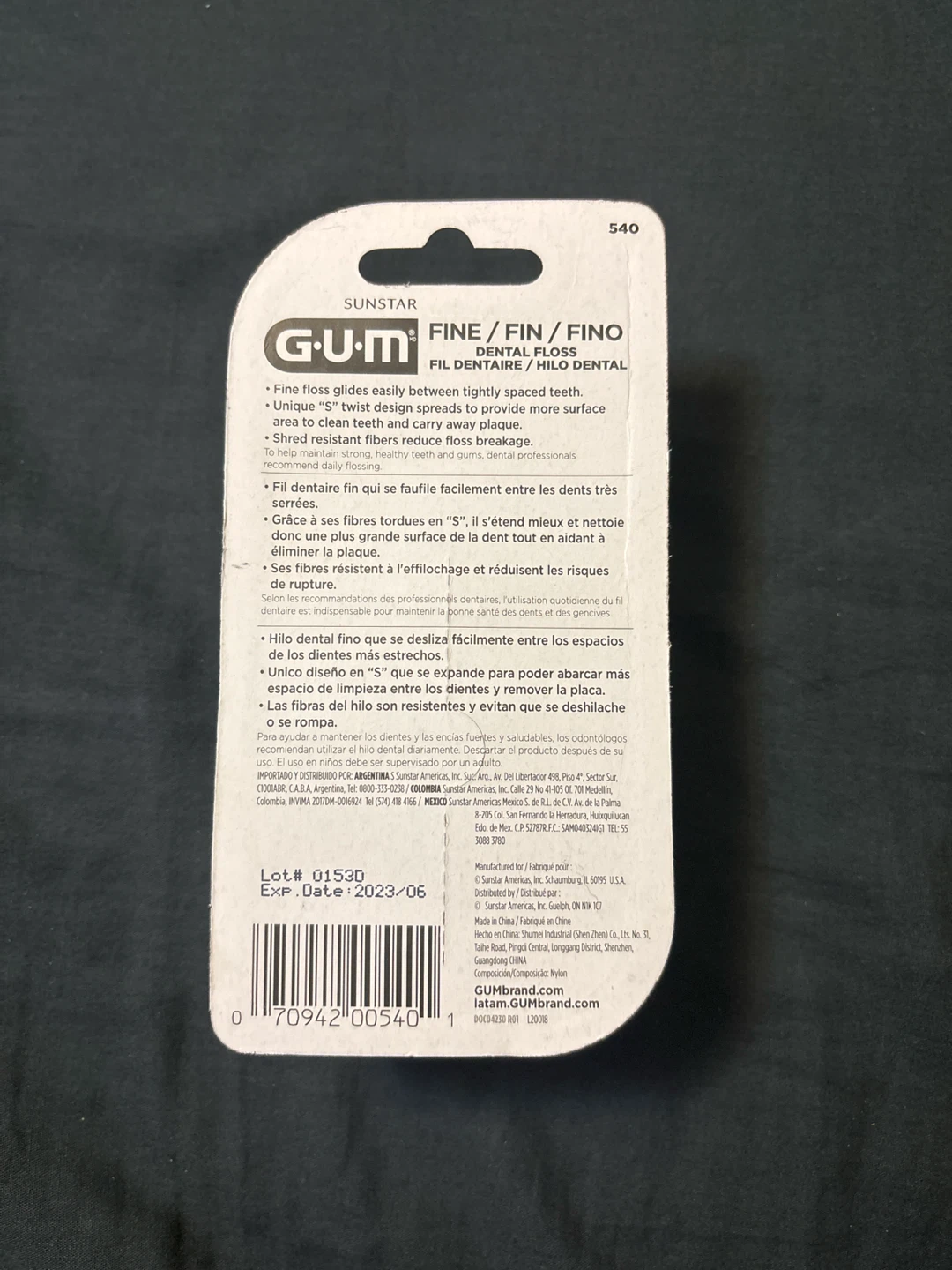 GUM Fine/Fin/Fino Dental Floss - Unwaxed - photo 2