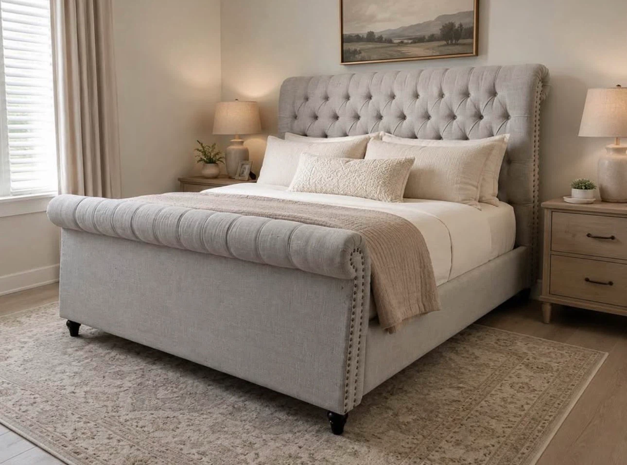 Tufted Upholstered Headboard