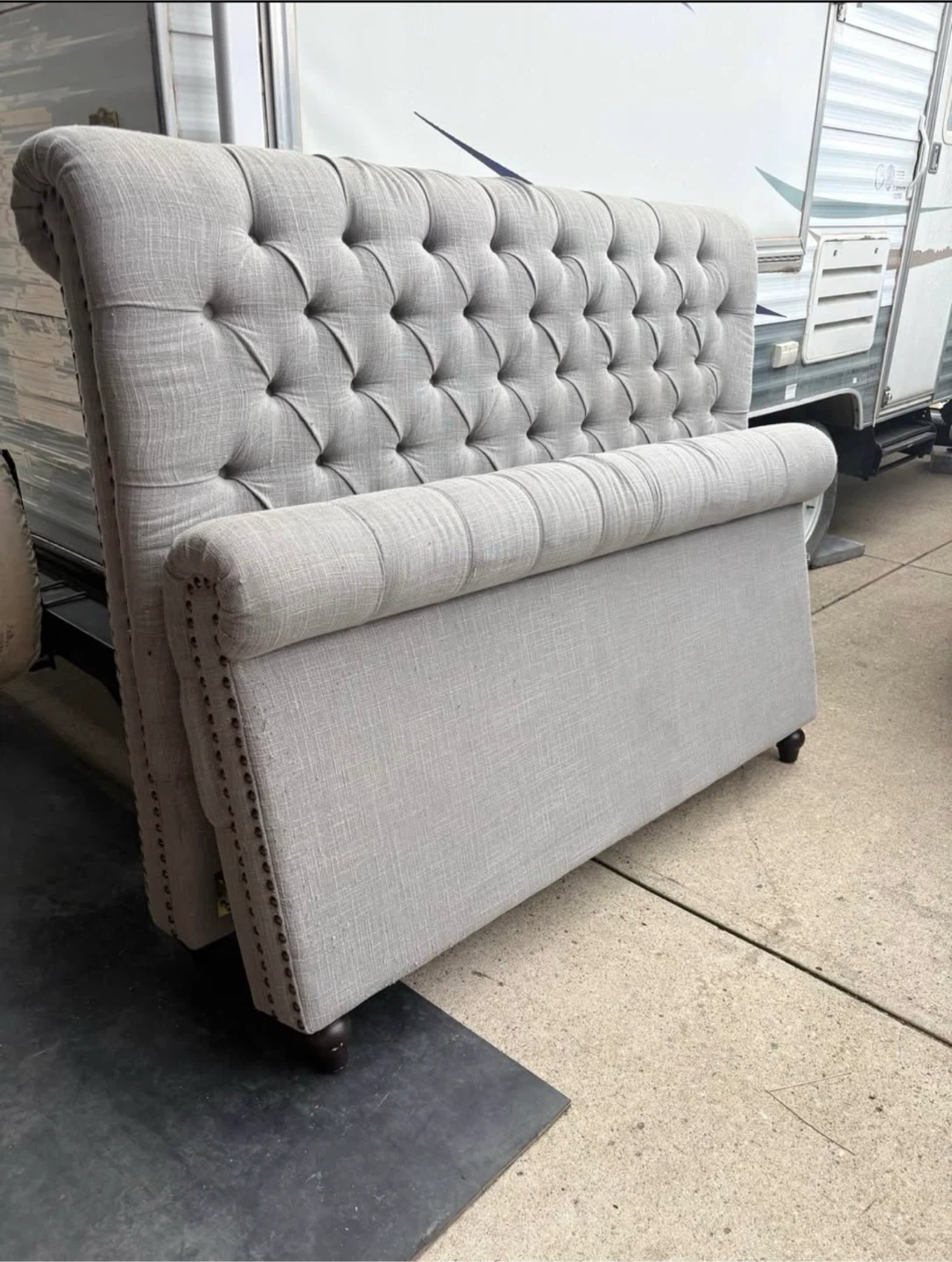 Tufted Upholstered Headboard - photo 3