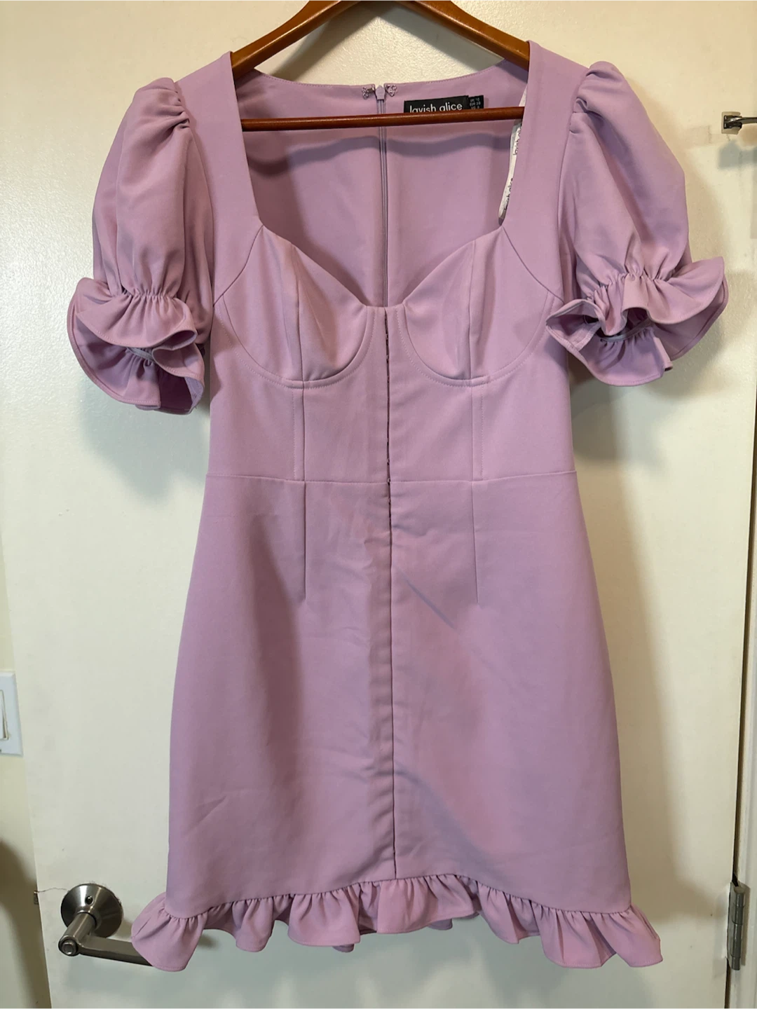 Lavish Alice US 6 Lilac Mauve Sweetheart Neckline Dress - photo 3