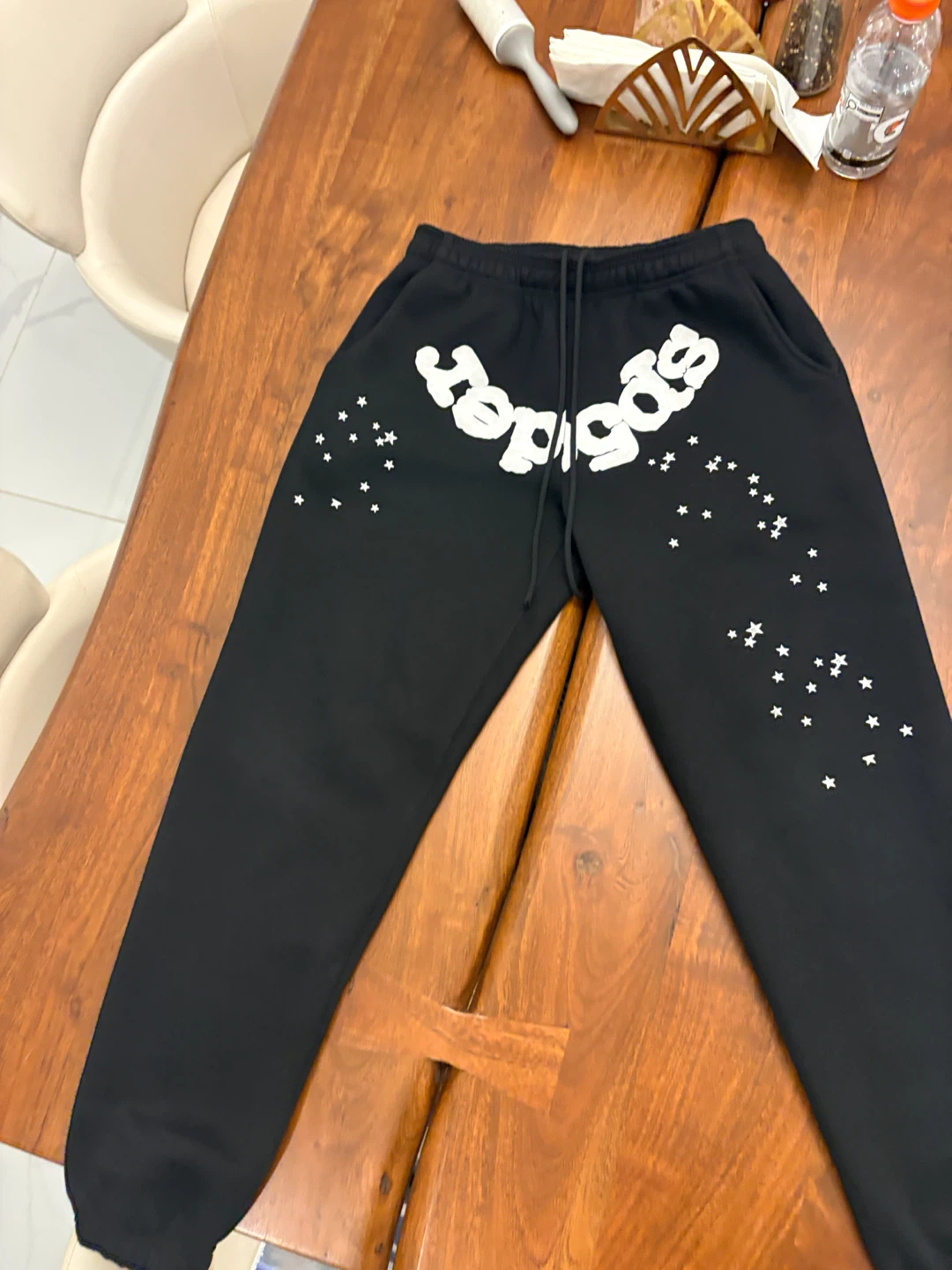 Black Sp5der Sweatpants Small - photo 4