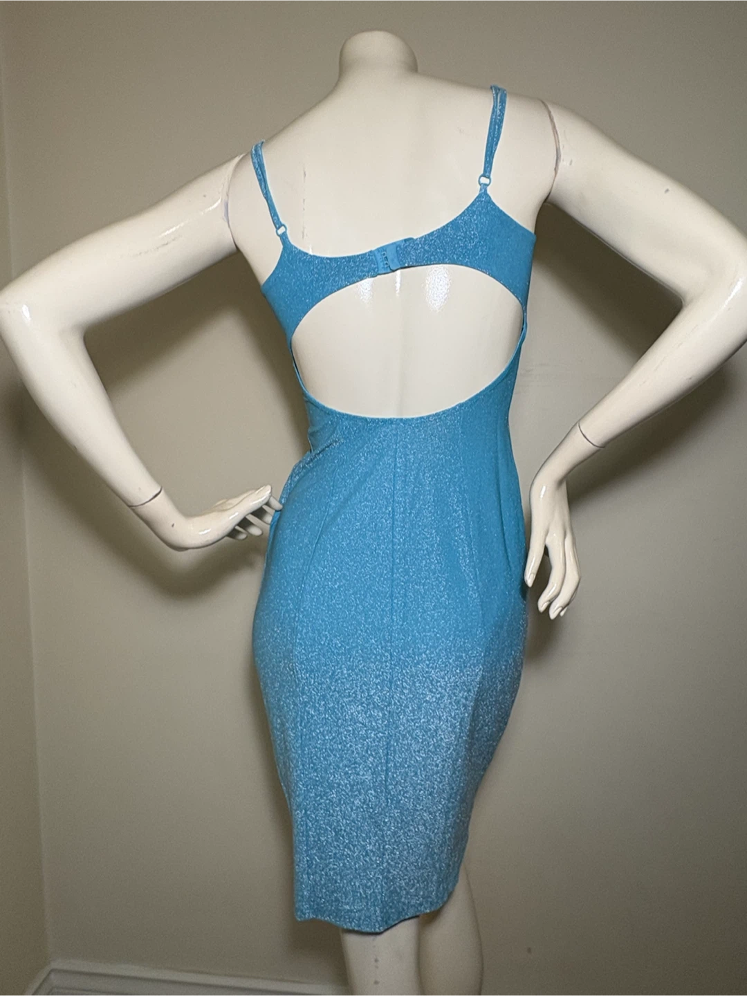 Karen Millen Blue Shimmer Dress  XS/S - photo 2