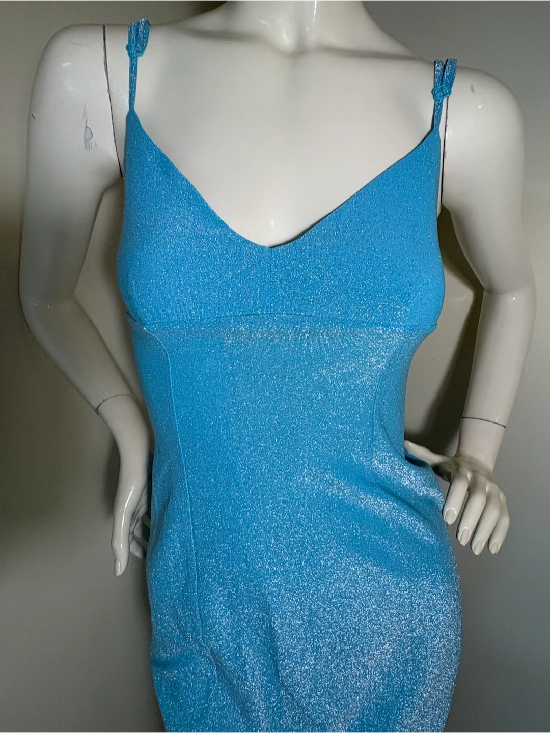 Karen Millen Blue Shimmer Dress  XS/S - photo 4