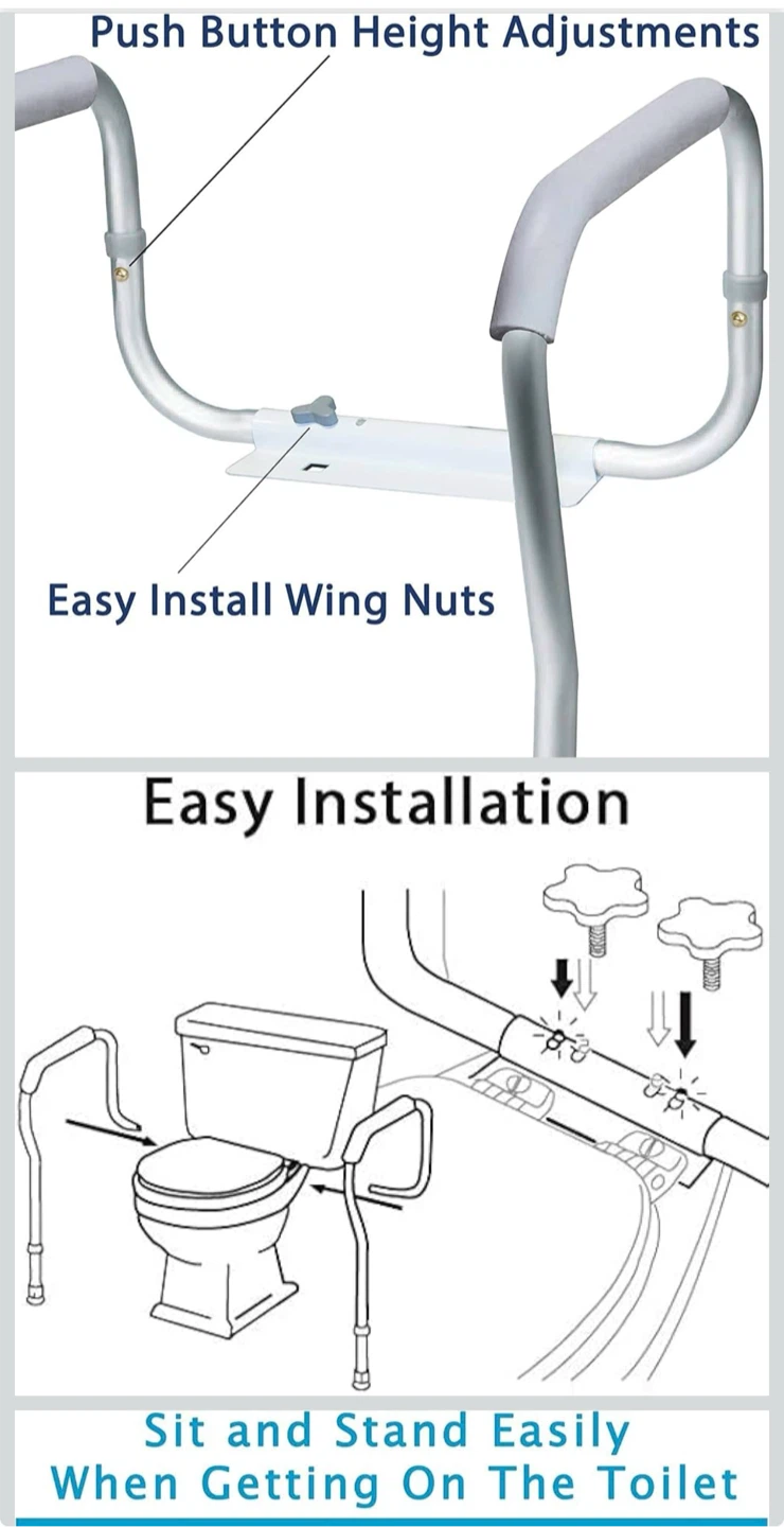 Carex Toilet Safety Frame - photo 2