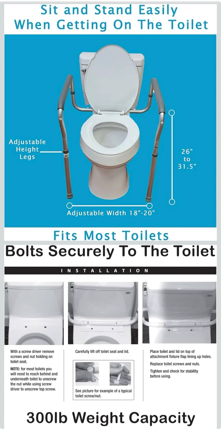 Carex Toilet Safety Frame - photo 3