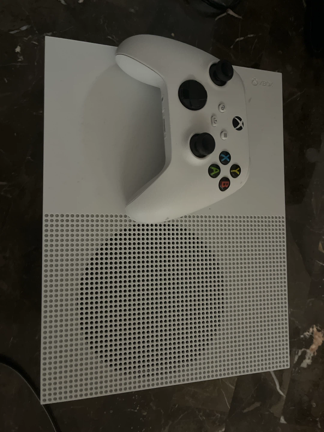 White Xbox One S Console with Controller