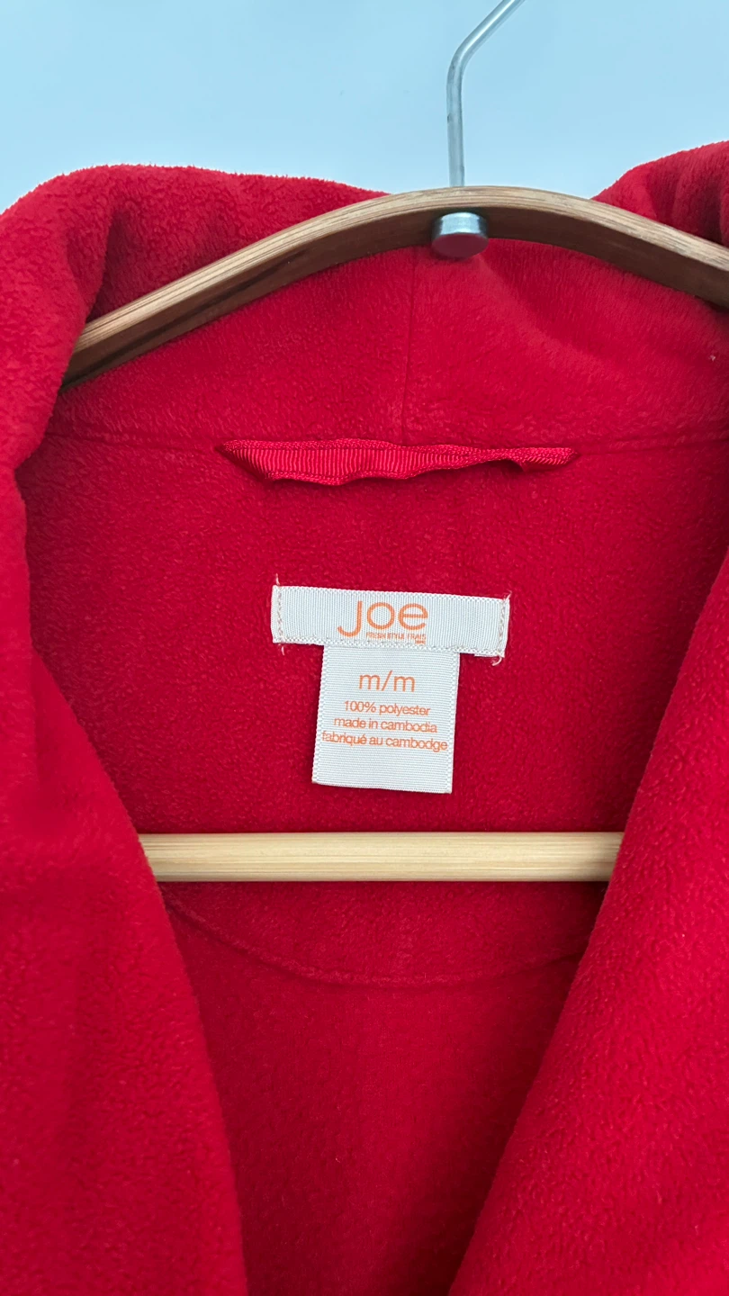 Joe Fresh Red Fleece Robe - photo 2