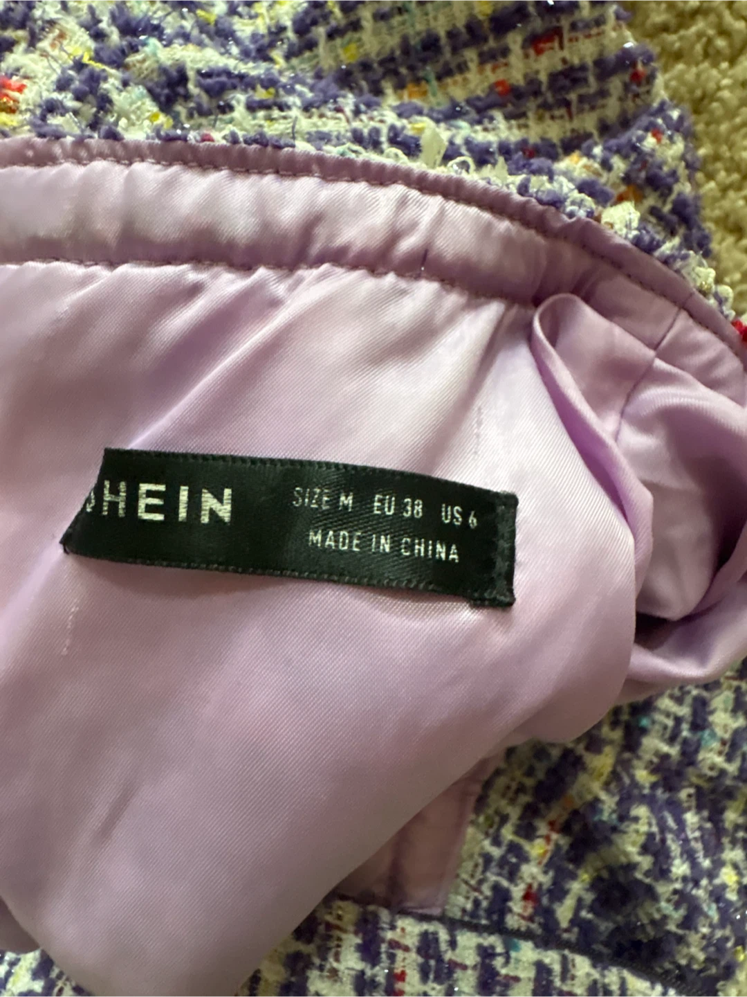 Shein Purple and cream multicolour dress - photo 4