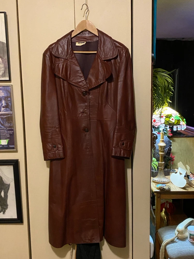Beecher's Brook Women's Brown Leather Coat - Size L
