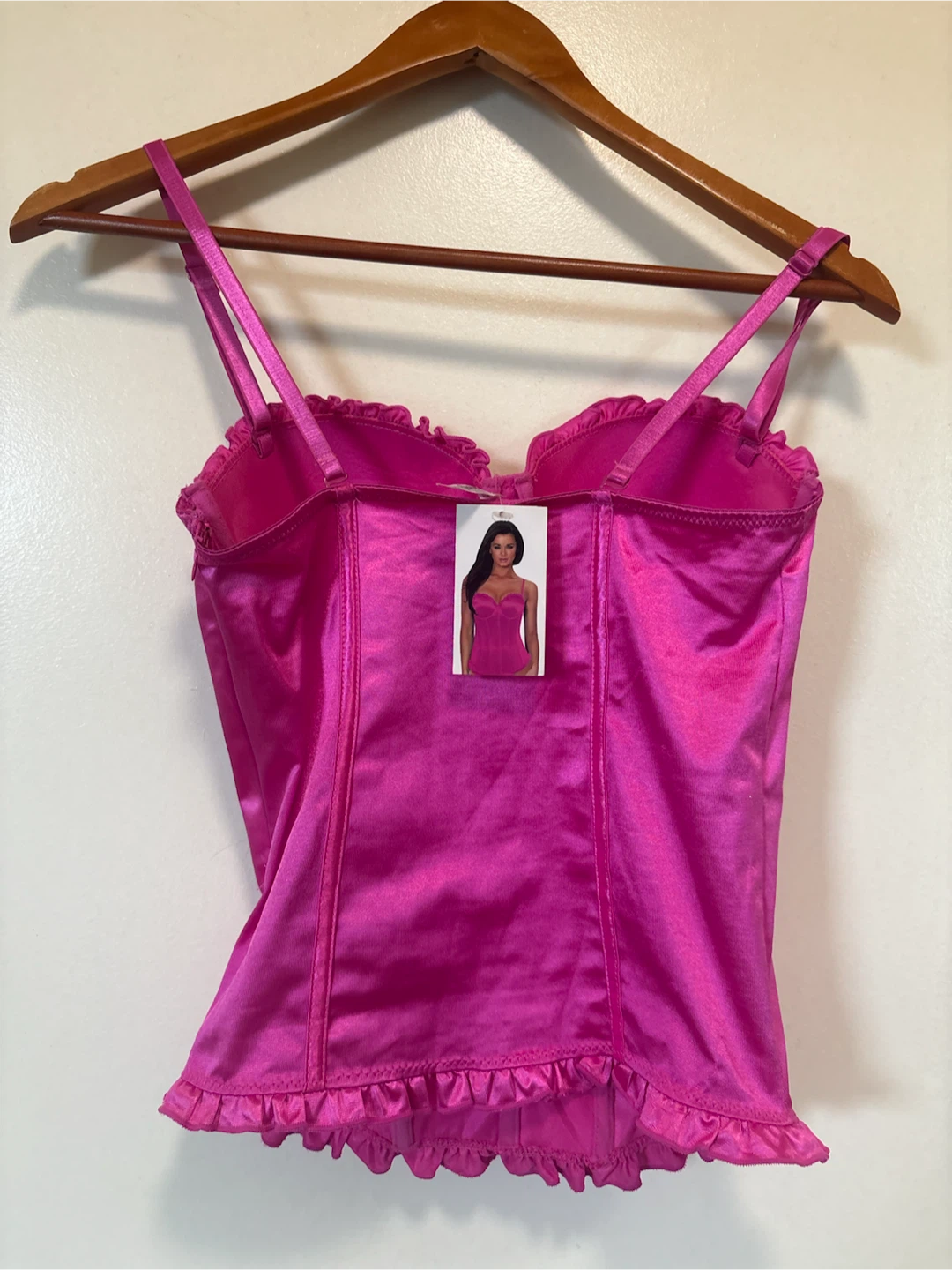 NWT Hot Pink Satin Bodice Small - photo 2