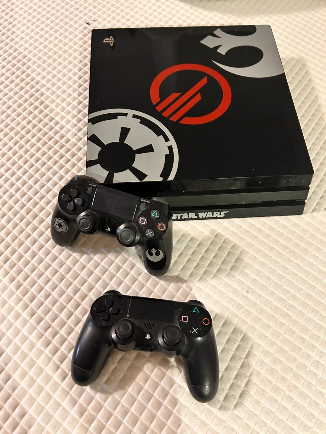 PlayStation 4 Pro Star Wars Edition Console with 2 Controllers - photo 3