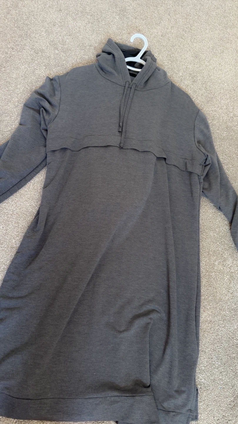 Grey Hoodie Dress and Sweatpants Set - photo 5