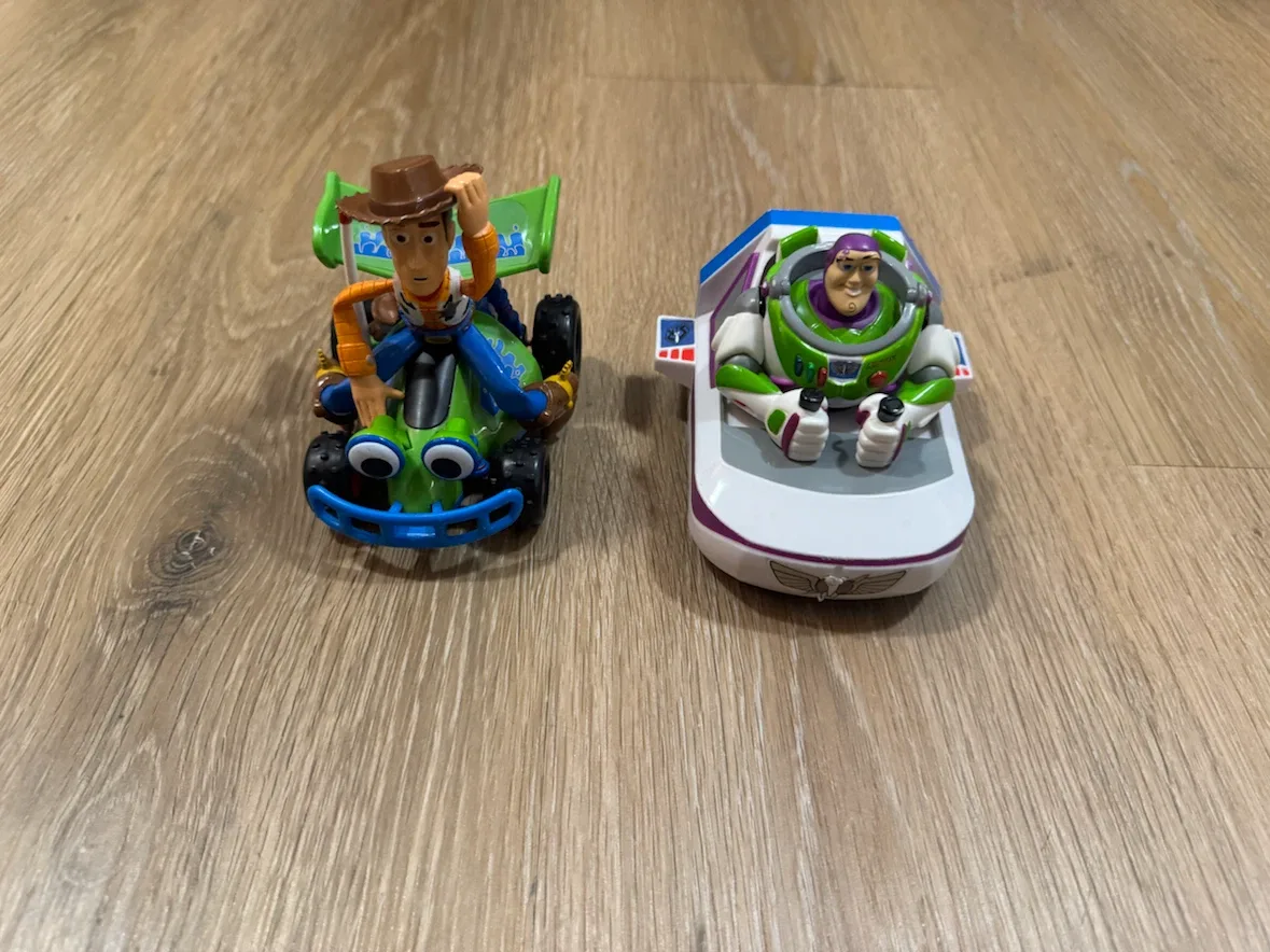 Toy Story Buzz and Woody Pull Back Vehicles