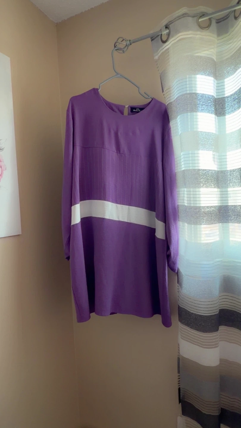 Purple Long Sleeve Top and Pants Set