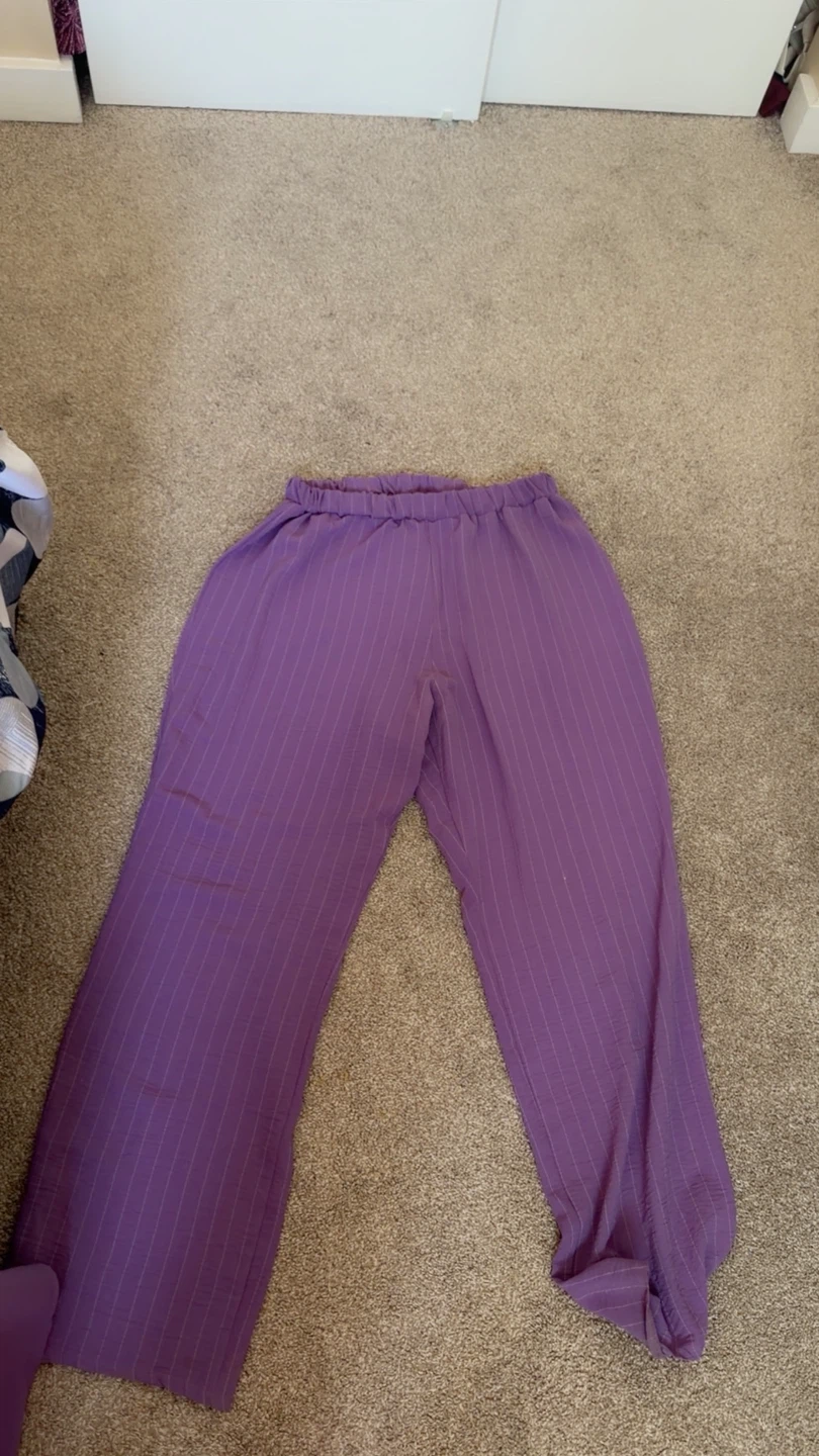 Purple Long Sleeve Top and Pants Set - photo 4