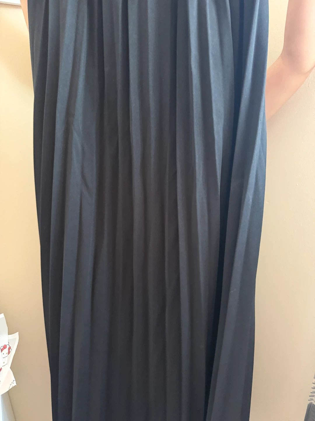 Black Pleated Skirt and Graphic T-Shirt Set - photo 5