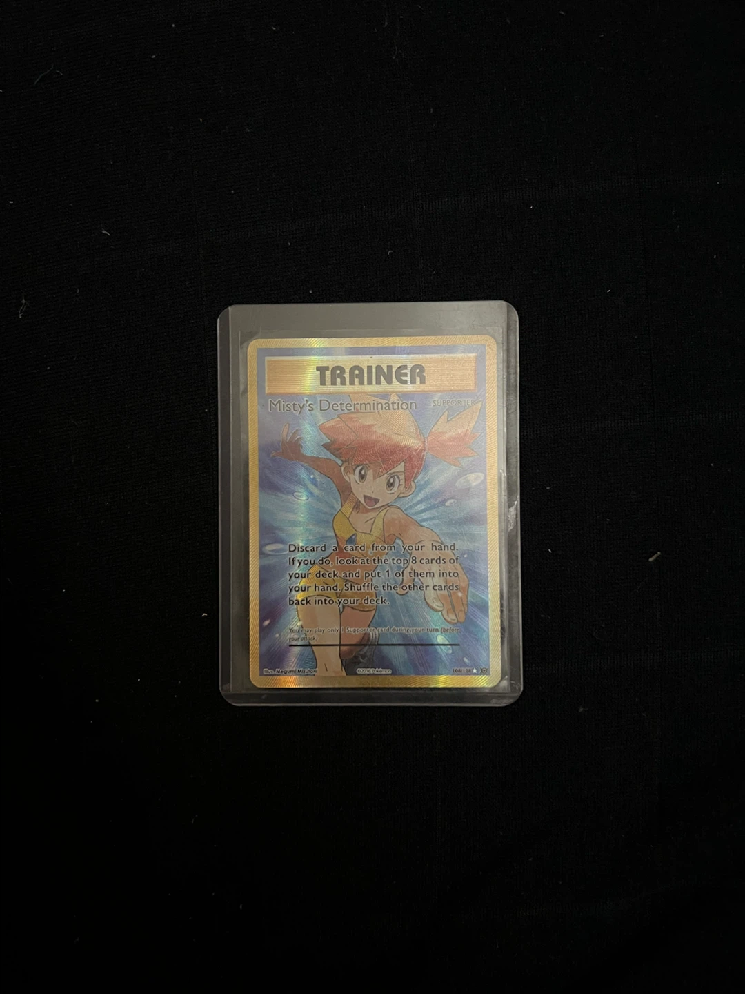 Pokemon Misty's Determination Trainer Card