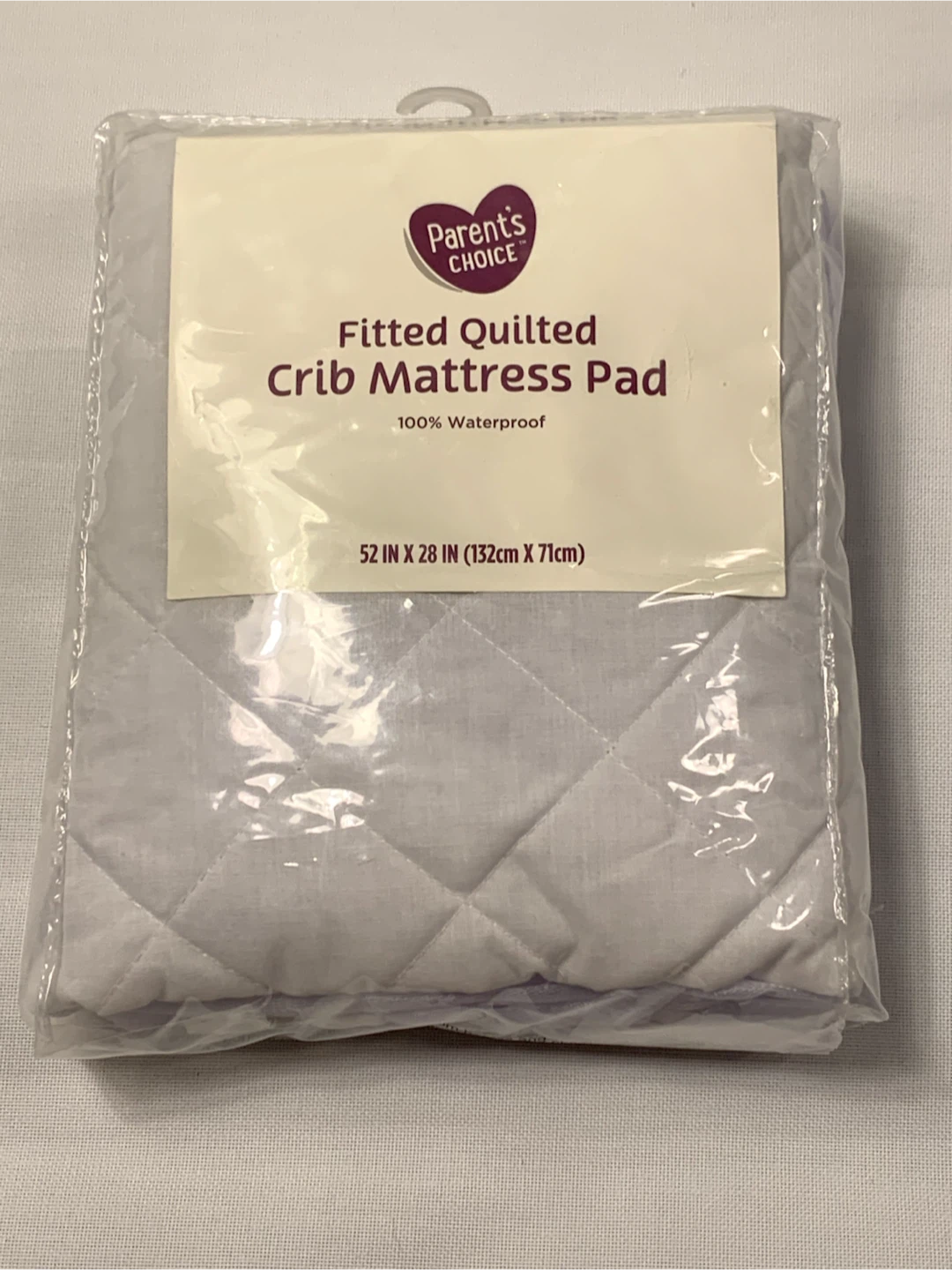 Parent's Choice Fitted Quilted Crib Mattress Pad 52" x 28"