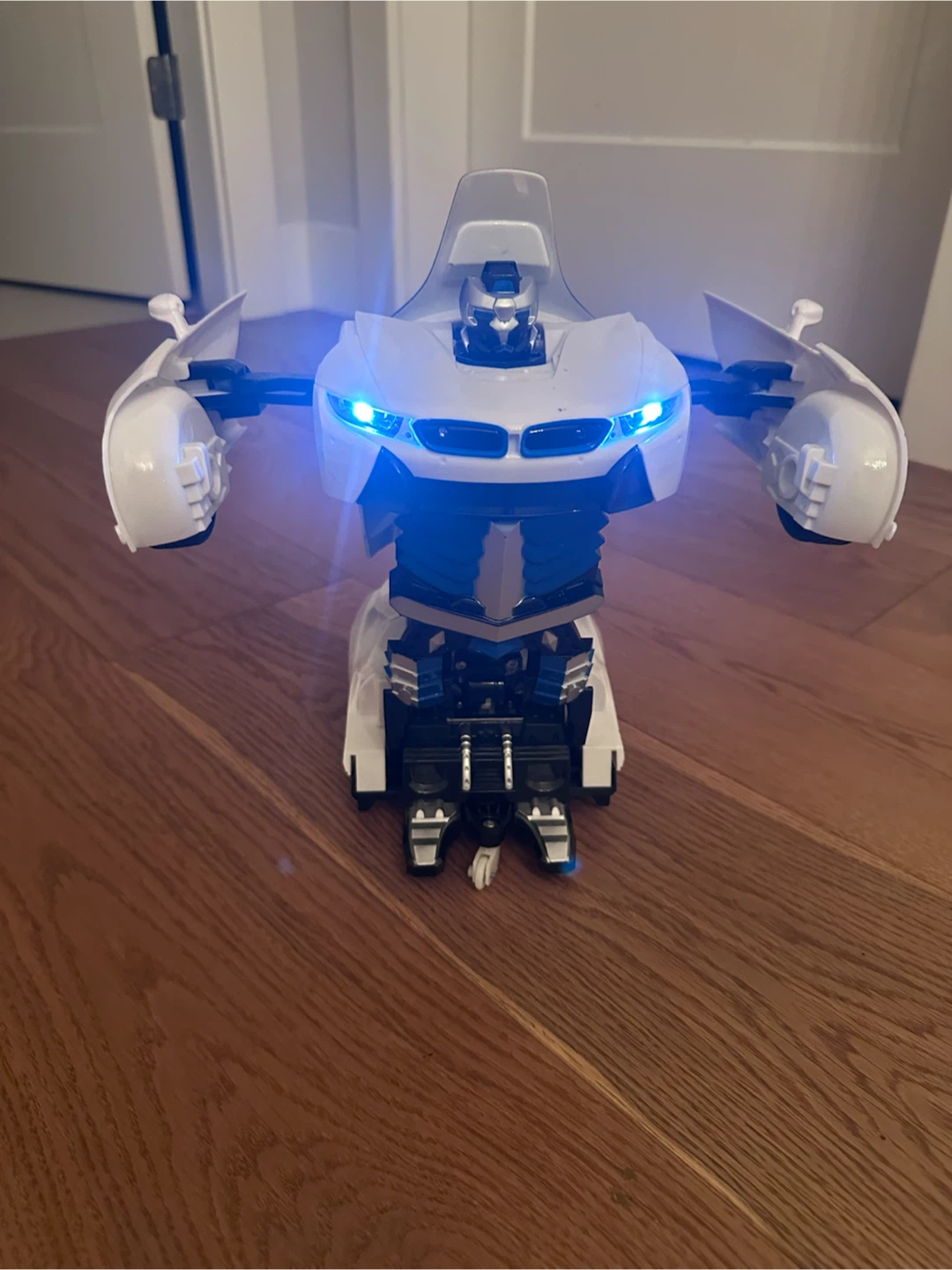 White Remote transformer Control Robot Car