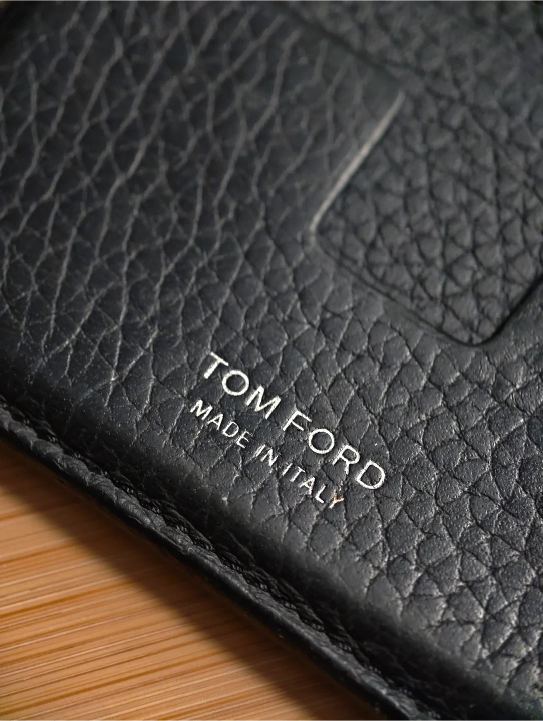 TOM FORD Black Leather Card Holder - photo 2