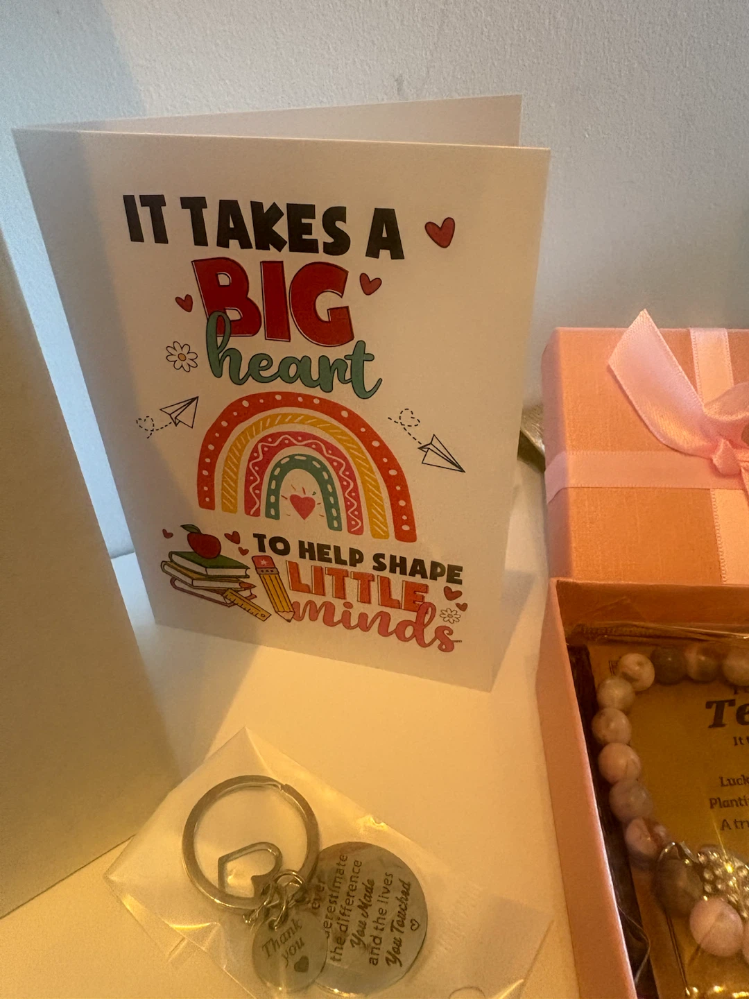 Teacher Tumbler Gift Set with Bracelet and Keychain - photo 4