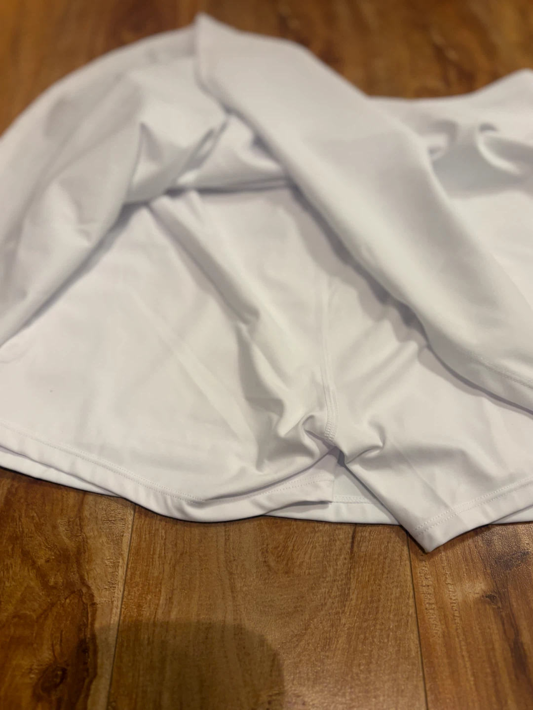 White Tennis Skirt and Green Ruffle Skirt Set - photo 2