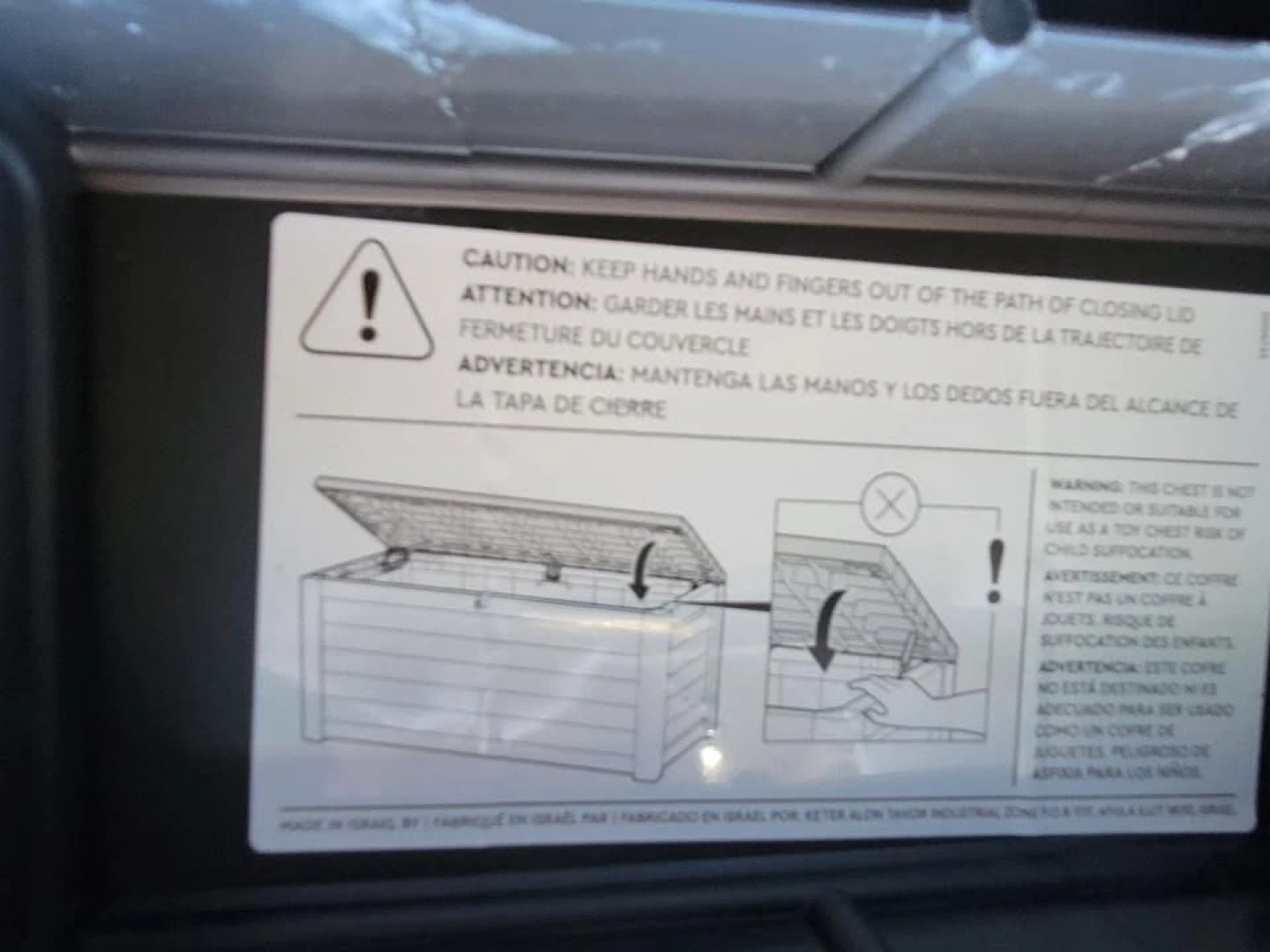 Costco Keter Large Deck Box - photo 3