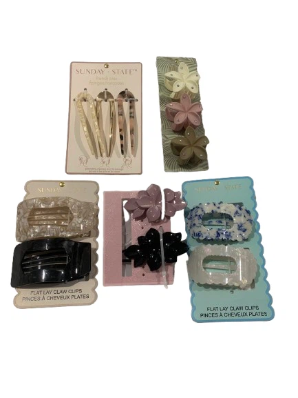 Sunday State Hair Clips Set