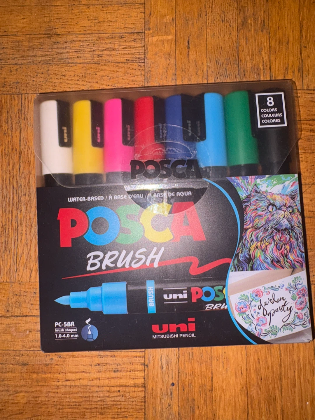 Posca Brush Pens - 8 Colours