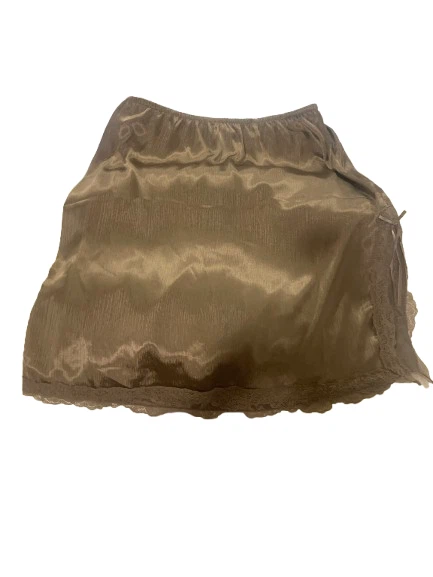 Brown Lace Trim Slip Skirt - photo 2