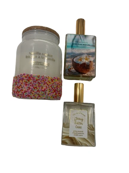 The Good Scents Groovy Butter Cake Body Oil & Vanilla Cookie Jar